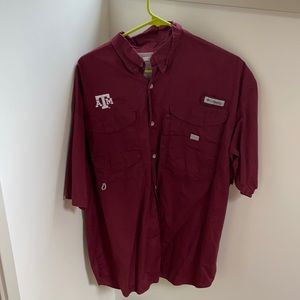 Columbia shirt sleeve fishing shirt - Texas A&M